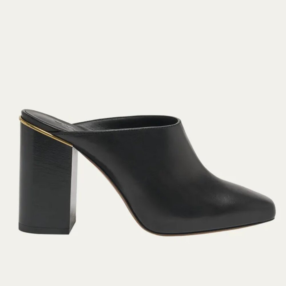 NWOT Chloé (Chloe) Ambre Heeled Mules
